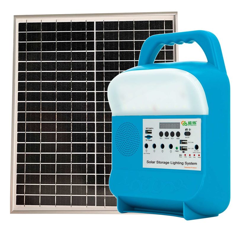 แบบพกพา Offgrid พลังงานแสงอาทิตย์ไฟบ้านสำหรับแผงพลังงานสมบูรณ์ 12V Generator