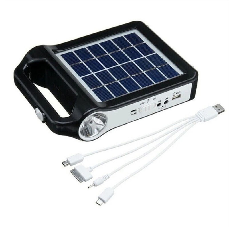 เครื่องกำเนิดไฟฟ้าระบบแสงสว่างพลังงานแสงอาทิตย์แบบพกพา 5V Outdoor Power Mini Home