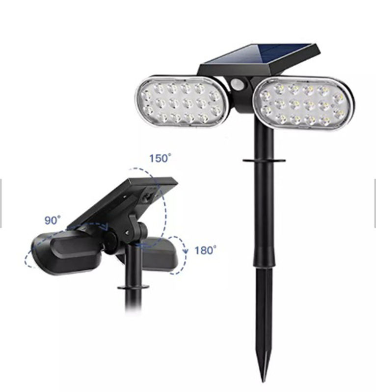 ไฟตกแต่งสวนพลังงานแสงอาทิตย์ โคมไฟสนาม กันน้ำ IP65 ไฟ LED สนามหญ้ากลางแจ้ง
