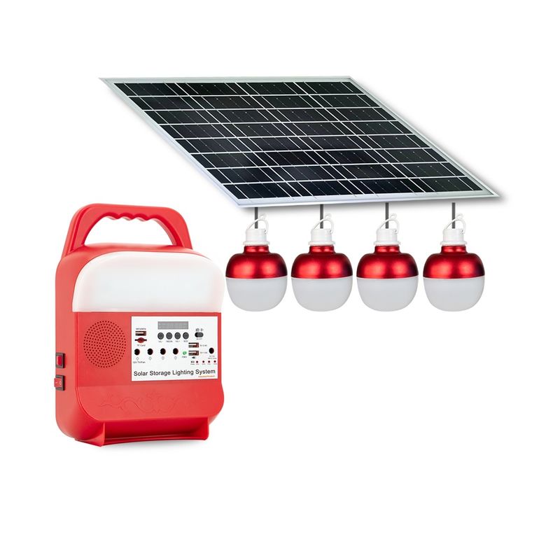 สถานีพลังงานแสงอาทิตย์แบบพกพากลางแจ้ง Power Bank Station แบบชาร์จได้ Camping Solar Flash Light