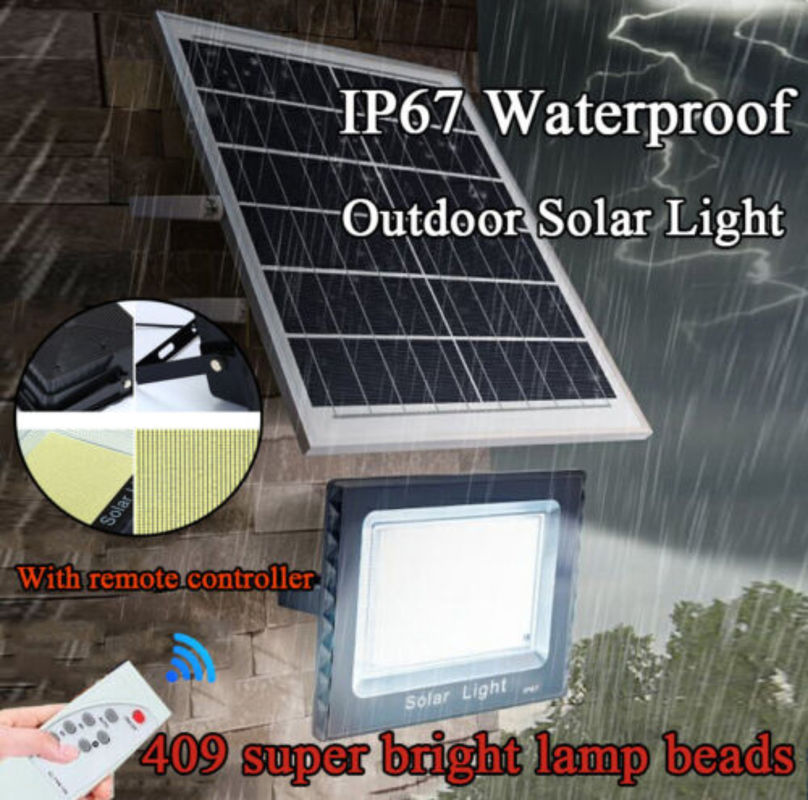 300W Super Power Solar Flood Light Outdoor Street Sport การควบคุมระยะไกล