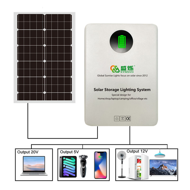 ระบบจัดเก็บพลังงาน PV แบบติดผนัง 300W พร้อมเครื่องกำเนิดแผงโซลาร์เซลล์ 60W
