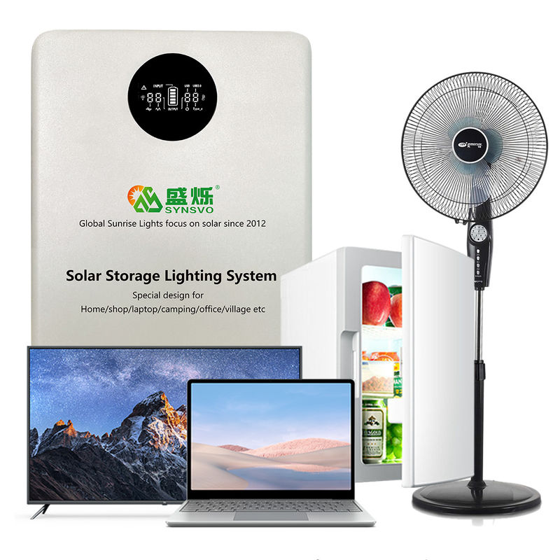 ระบบจัดเก็บพลังงาน PV 150W 12.8V 20AH แบตเตอรี่สำหรับเพิงโรงรถฉุกเฉิน