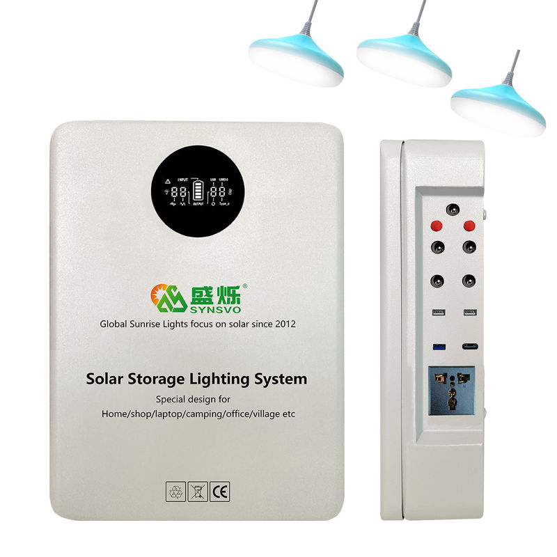 เครื่องกำเนิดไฟฟ้าพลังงานแสงอาทิตย์แบบพกพา Monocrystalline สีขาวสถานีธนาคารพลังงานแสงอาทิตย์ชาร์จแบตเตอรี่