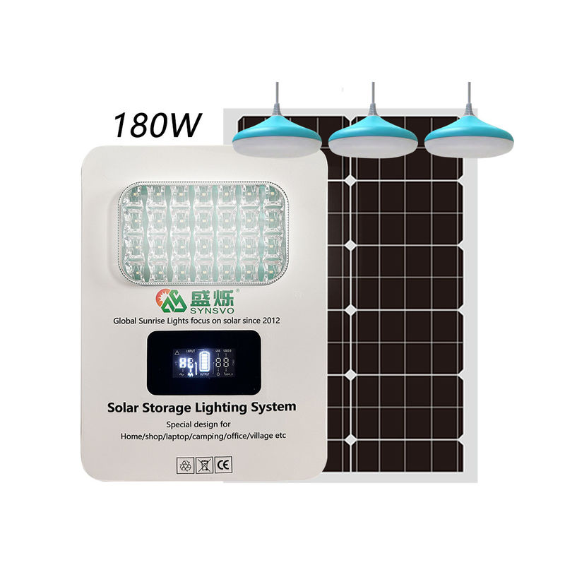 เครื่องผลิตพลังงานแสงอาทิตย์แบบ Inverter LED 6W ที่ได้รับการรับรองจาก ISO พร้อมระบบบ้าน 3PCS