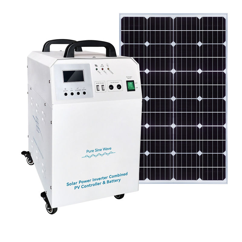 ระบบพลังงานแผ่นพลังงานแสงอาทิตย์นอกเครือข่าย Inverter พร้อม IP65 กล่องแยก - แพ็ค 56 * 33.5 * 34.5cm