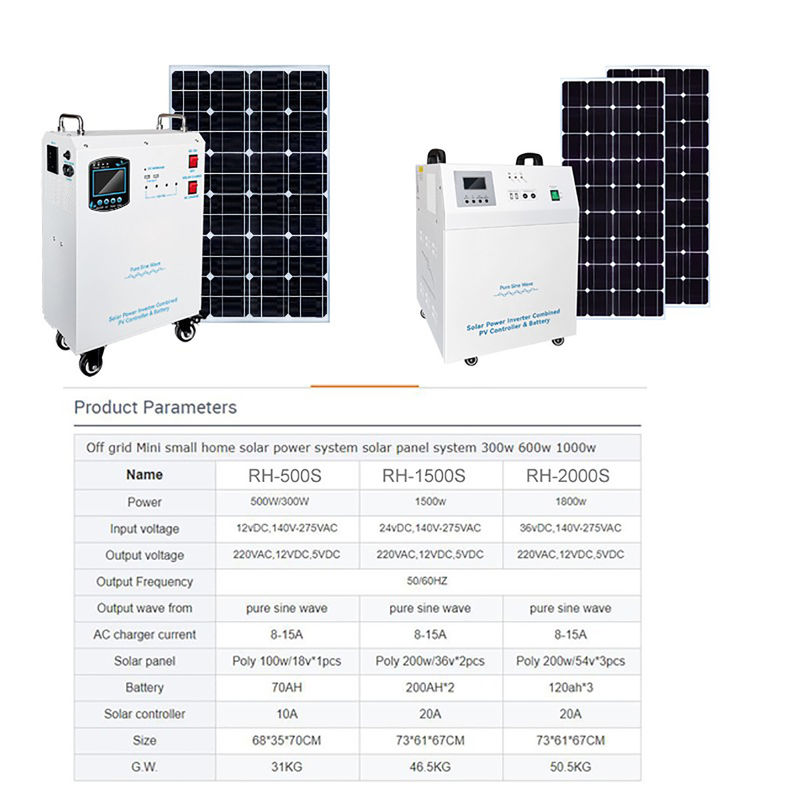 เครื่องผลิตพลังงานจากพลังงานแสงอาทิตย์ 5kw เครื่องผลิตพลังงาน 12vdc/24vdc/48vdc ความดันแบตเตอรี่