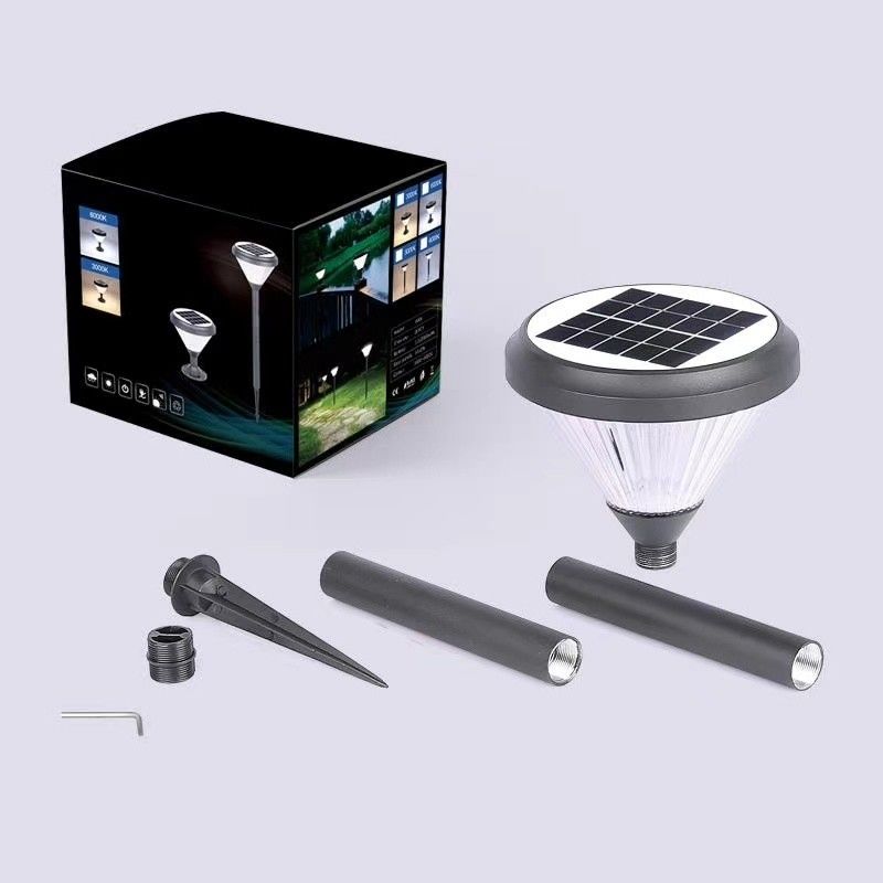 ขายการตกแต่งกันน้ำไฟ LED พลังงานแสงอาทิตย์กลางแจ้งสนามหญ้าสปอตไลท์เข็มสวนไฟ