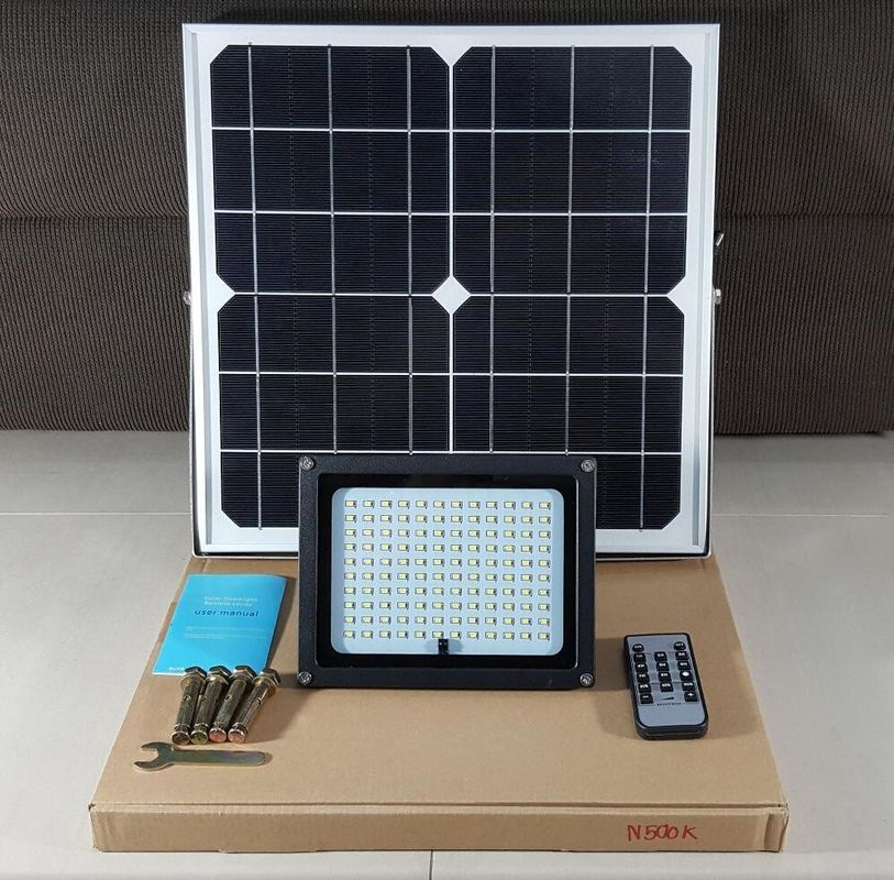 100W Jd-8840 สวนไฟน้ำท่วมพลังงานแสงอาทิตย์ Cool White 8PCS LED ประหยัดพลังงาน Solar