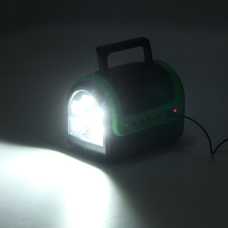 FCC EMC 5W 6V โคมไฟพลังงานแสงอาทิตย์แบบพกพา 12PCS SMD LED รถ เรือ Solar Light Kit