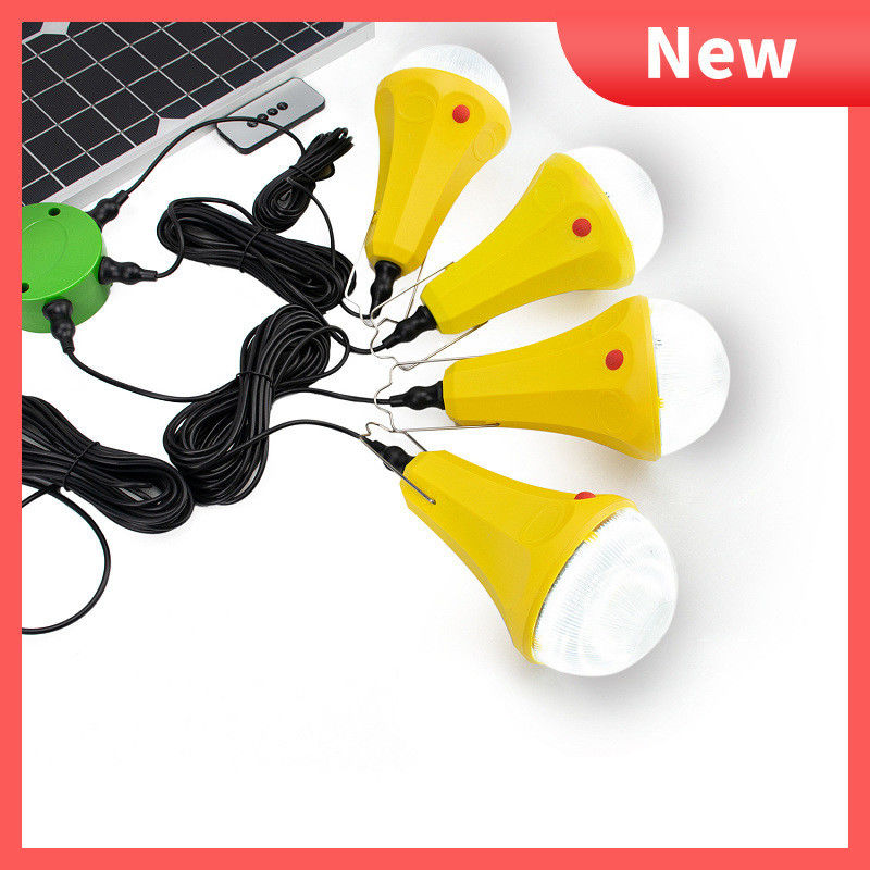 รีโมทคอนโทรล 435lum Solar Mini Home Lighting System 14Hrs ถึง 48Hrs เวลาทำงาน