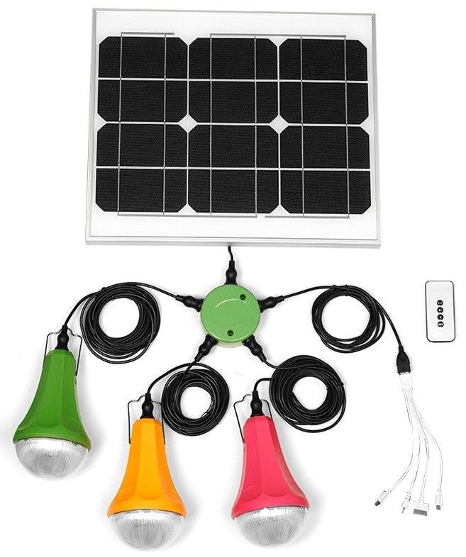 Global Sunrise 6W 6V แผงโซลาร์เซลล์ Led Light Kit 11Hrs ถึง 30Hrs เวลาทำงาน