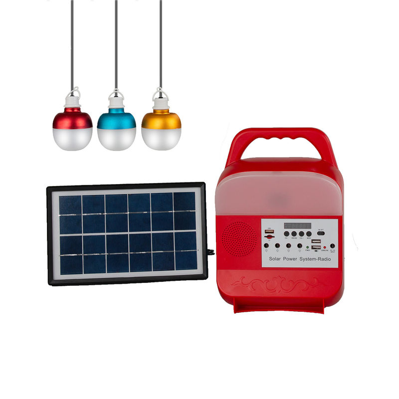 FCC 10W ถึง 100W ระบบพลังงานแสงอาทิตย์แบบพกพาสำหรับโคมไฟกลางแจ้ง