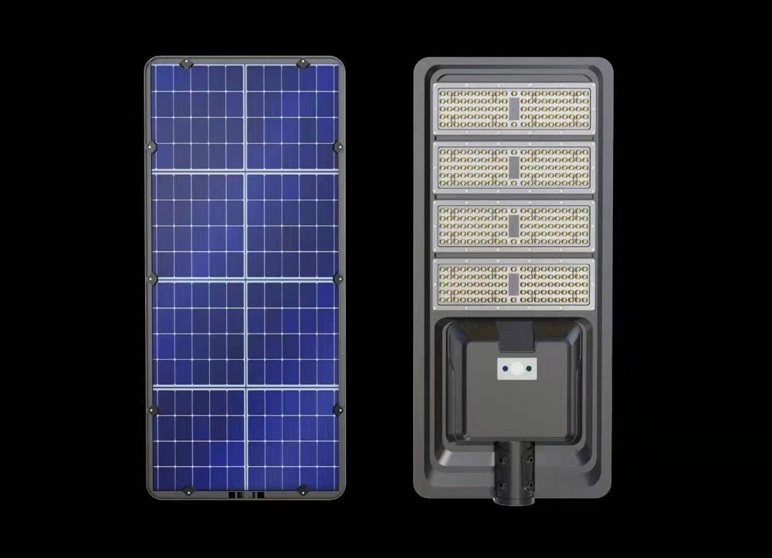 OEM All In One ไฟถนนพลังงานแสงอาทิตย์ 300w 400W 500w ไฟเซ็นเซอร์พลังงานแสงอาทิตย์