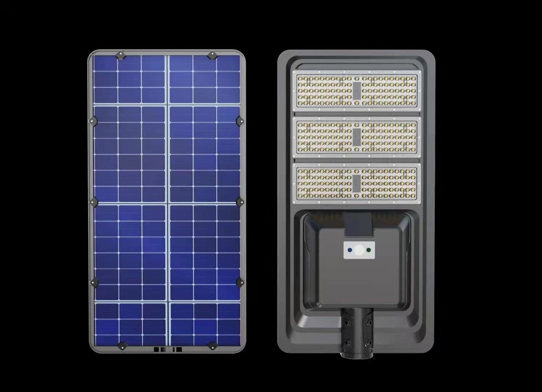 OEM All In One ไฟถนนพลังงานแสงอาทิตย์ 300w 400W 500w ไฟเซ็นเซอร์พลังงานแสงอาทิตย์