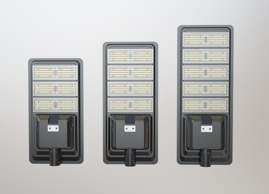 OEM All In One ไฟถนนพลังงานแสงอาทิตย์ 300w 400W 500w ไฟเซ็นเซอร์พลังงานแสงอาทิตย์