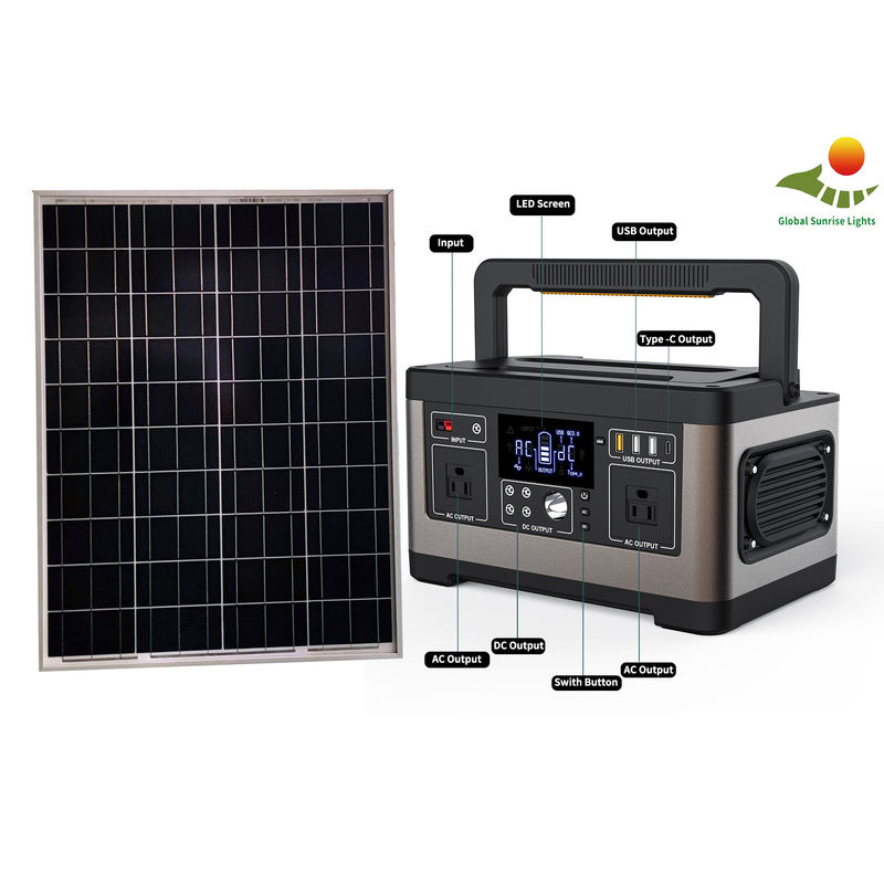 เครื่องกำเนิดไฟฟ้าพลังงานแสงอาทิตย์แบบพกพา LiFePO4 120W 1000 วัฏจักรชีวิตระบบไฟบ้านพลังงานแสงอาทิตย์