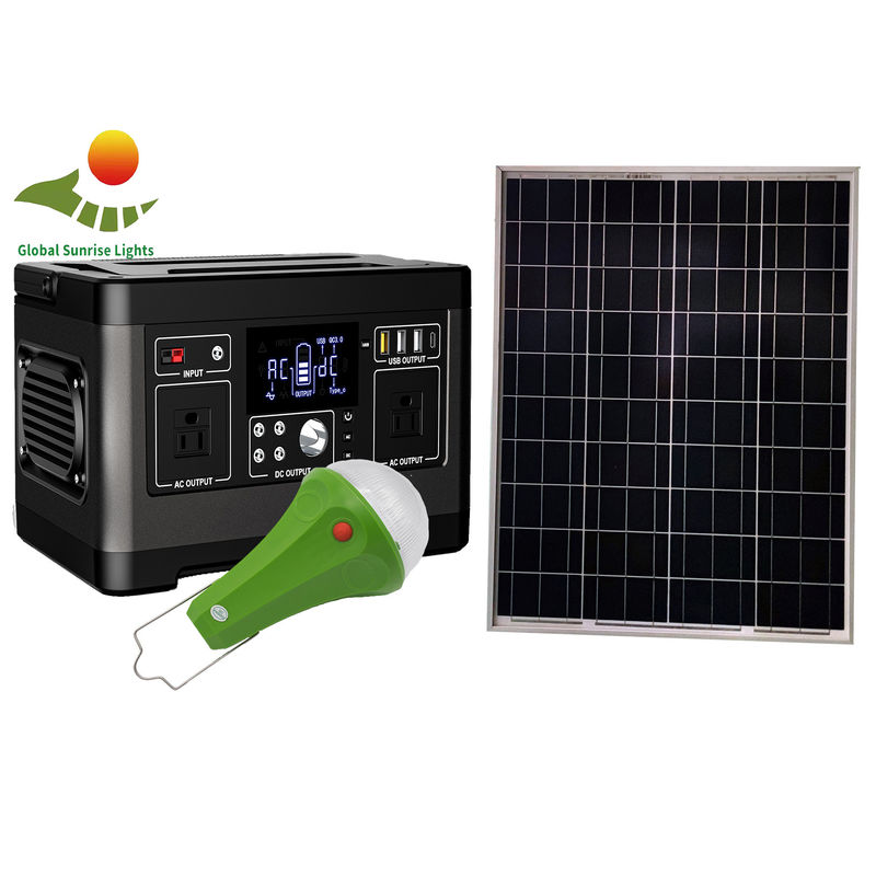 เครื่องกำเนิดไฟฟ้าพลังงานแสงอาทิตย์แบบพกพา LiFePO4 120W 1000 วัฏจักรชีวิตระบบไฟบ้านพลังงานแสงอาทิตย์