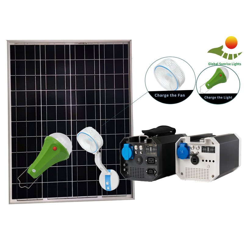 99.9% MPPT 500W เครื่องกำเนิดไฟฟ้าพลังงานแสงอาทิตย์แบบพกพาขนาดเล็กพร้อมแผงโซลาร์เซลล์