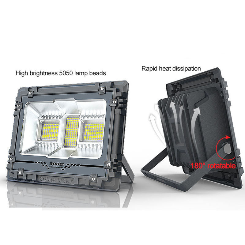 ไฟป้ายโฆษณาพลังงานแสงอาทิตย์กลางแจ้ง IP65 200w 300w 500w 800w RGB Led Solar Spot Light