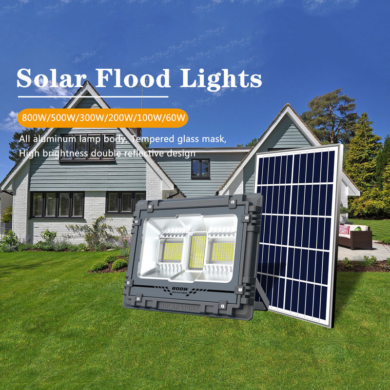 ไฟป้ายโฆษณาพลังงานแสงอาทิตย์กลางแจ้ง IP65 200w 300w 500w 800w RGB Led Solar Spot Light