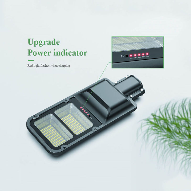 โคมไฟถนนพลังงานแสงอาทิตย์กลางแจ้ง 100W Type C ไฟ LED ขับเคลื่อนกันน้ำ