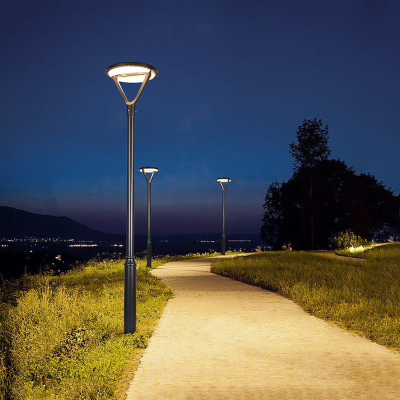 ขายร้อนเสาประตูตกแต่งไฟสินค้าแสงสว่างกลางแจ้ง LED ไฟสวนพลังงานแสงอาทิตย์