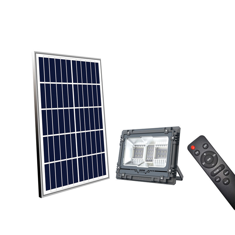 สมาร์ท APP ควบคุม RGB เปลี่ยนสีภายนอก Floodlights พลังงานแสงอาทิตย์