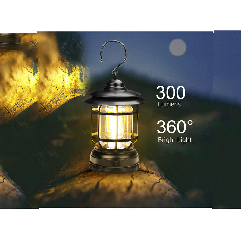 Mini Retro Solar Garden Light เต็นท์โคมไฟขนาดกะทัดรัดกลางแจ้ง Led 13*12*20cm