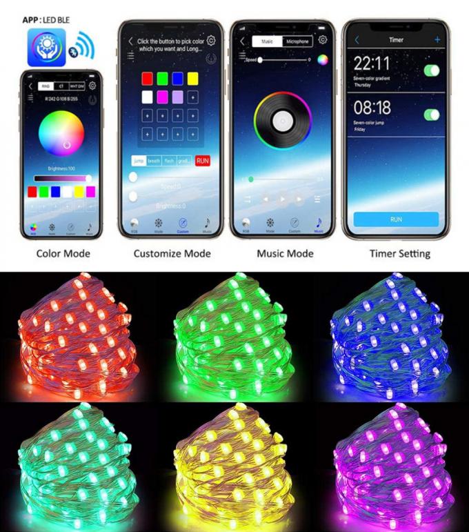 New LED Copper Lamp USB Outdoor Waterproof Lamp with Low Voltage Decorative Color Lamp String Wholesale