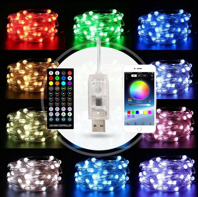 New LED Copper Lamp USB Outdoor Waterproof Lamp with Low Voltage Decorative Color Lamp String Wholesale