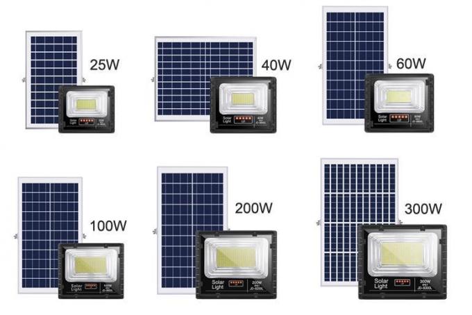 300W High Quality Aluminum Alloy Solar Flood Lights Battery Replaceable High Bright Solar LED Flood Light