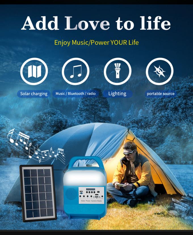 China Factory Product 5V Home Lighting Kit Power System Radio 3W 5W 10W Solar Light