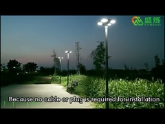 ใหม่ Listed กลางแจ้งกันน้ำ Clover LED โคมไฟถนนพลังงานแสงอาทิตย์เซ็นเซอร์พลังงานแสงอาทิตย์โคมไฟสวน