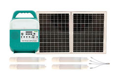 แผงพลังงานแสงอาทิตย์แบบพกพา Offgrid House Full Systems Kits-12V