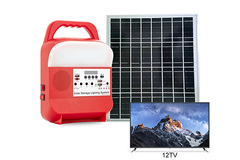 สถานีพลังงานแสงอาทิตย์แบบพกพากลางแจ้ง Power Bank Station แบบชาร์จได้ Camping Solar Flash Light